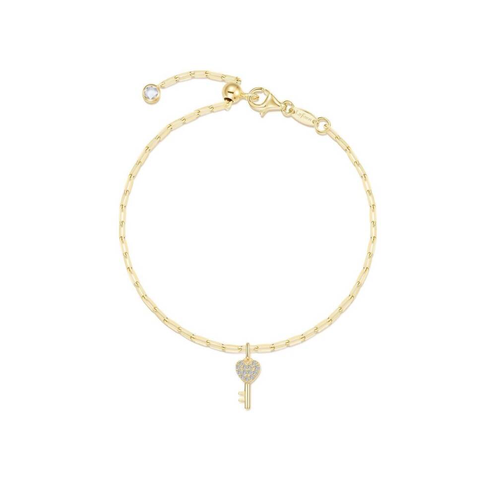NEW LAFONN women's key to forever bracelet in gold